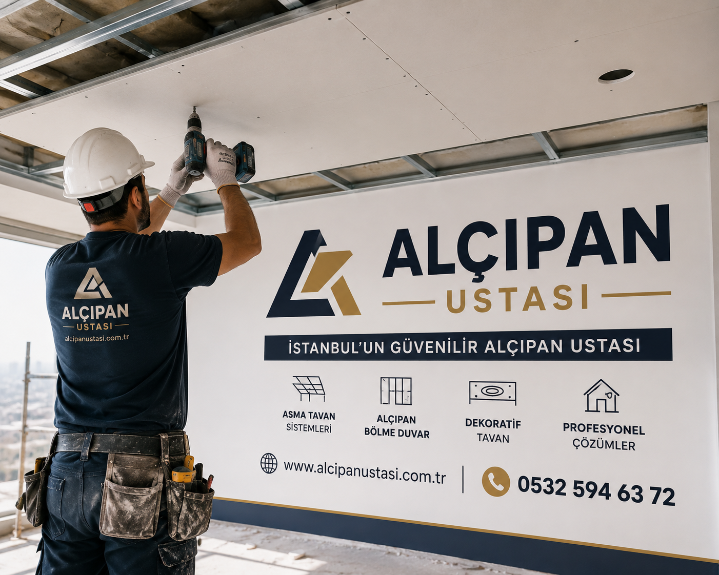 Ataşehir Alçıpan Ustası | Asma Tavan, TV Ünitesi ve Alçıpan Hizmetleri